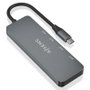 Aisens Hub USB 3.2 Gen2 10G USB-C con 2 puertos USB-C y 2 puertos USB-A, Gris